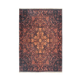 Hectarul - Covor portocaliu terra din bumbac si poliester My Azteca 550 Obsession 200x290