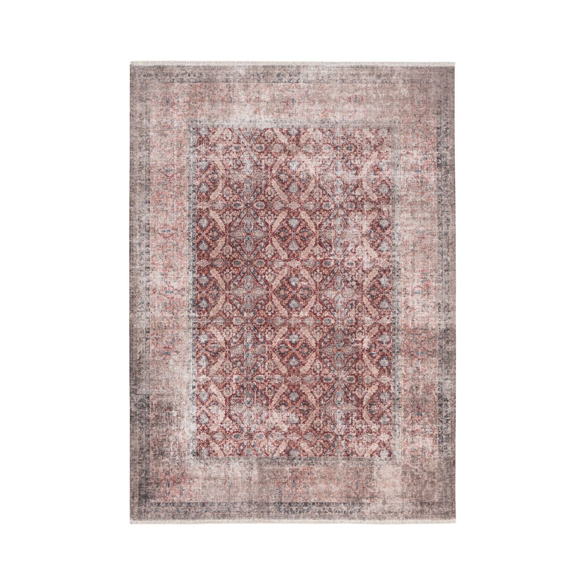 Covor rosu din bumbac si poliester My Maurea 780 Obsession 155x230, 1, hectarul.ro