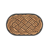 Hectarul - Covoras intrare maro din fibra de cocos si cauciuc Oval L Esschert Design