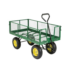 Carucior de mana pentru gradina, greutate maxima suportata 300 kg, volum 80 lit, 186.5x52x57 cm