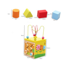 Cub multifunctional din lemn 5 in 1, WD 9544