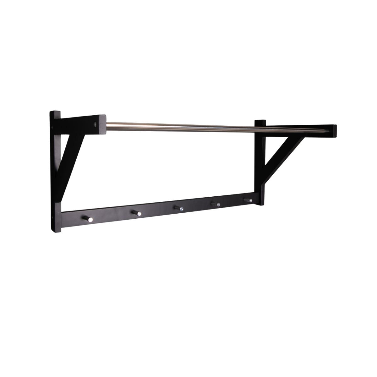 Cuier negru/argintiu din lemn si otel 78 cm Padova House Nordic, 1, hectarul.ro