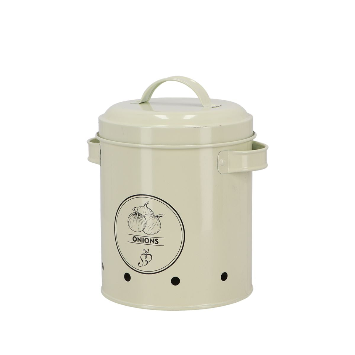 Cutie de depozitare crem din otel carbon Onions Esschert Design, 1, hectarul.ro