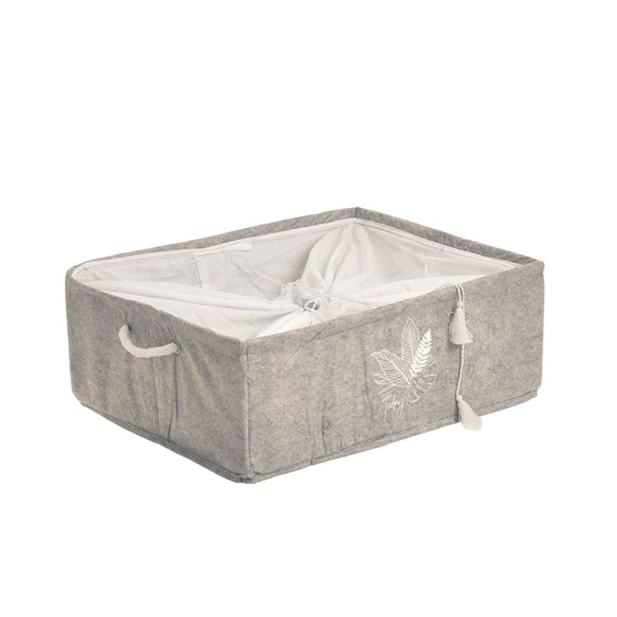 Cutie depozitare bej bumbac 50X40X18 Inart, 1, hectarul.ro