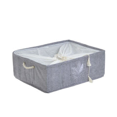 Cutie depozitare gri bumbac 50X40X18 Inart