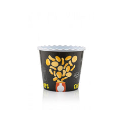 Cutie din plastic, pentru popcorn/snacks, 17 x 17 x 15.30 cm, 2.20 l, neagra