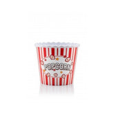 Hectarul - Cutie din plastic, pentru popcorn/snacks, 17 x 17 x 15.30 cm, 2.20 l, alb/rosu