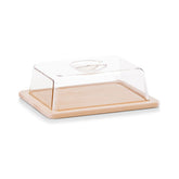 Hectarul - Cutie pentru branza, din lemn si plastic, 25 cm, Cheese Cover Zeller