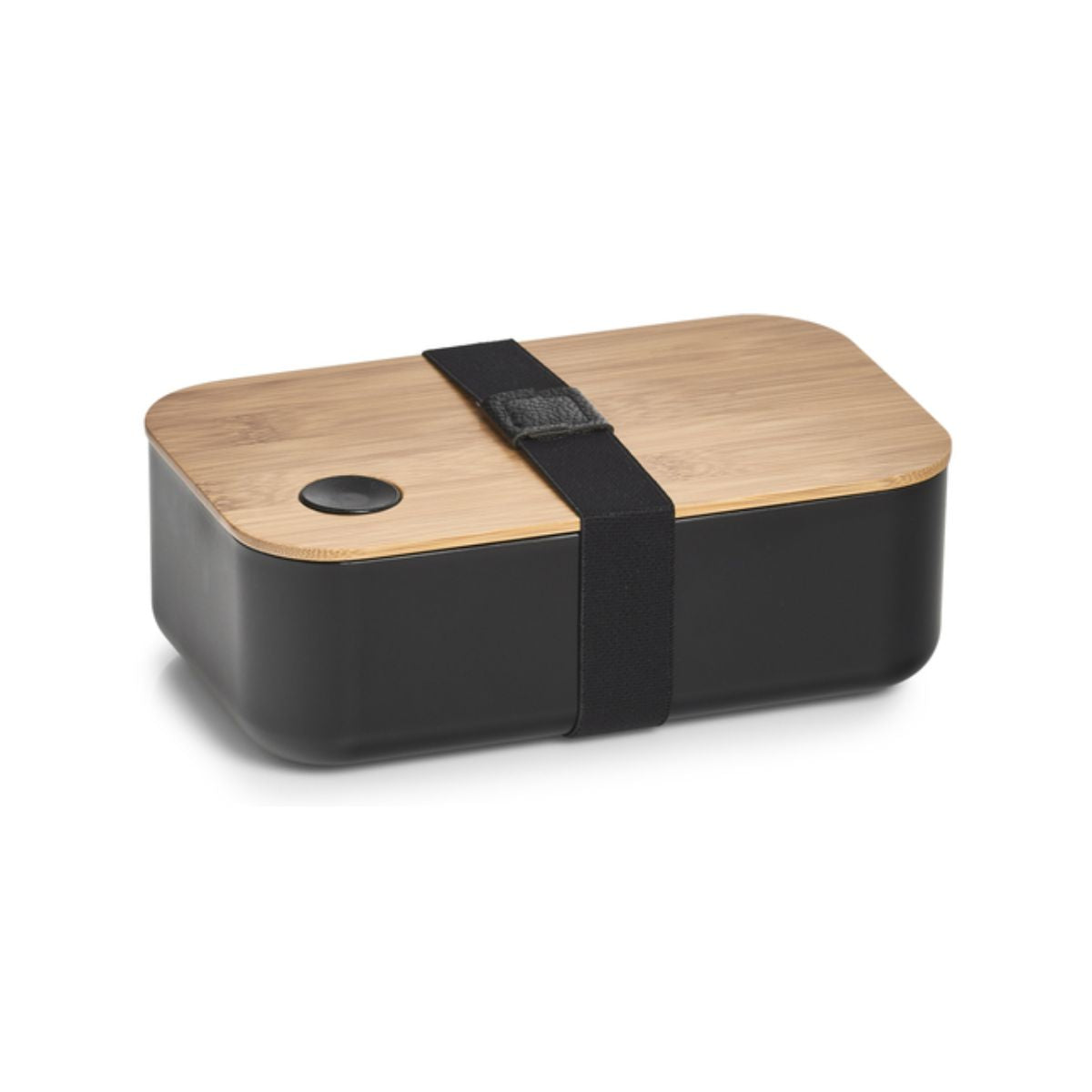 Cutie pentru sandwich, 750 ml, din plastic si bambus, negru Lunch box Zeller, 1, hectarul.ro