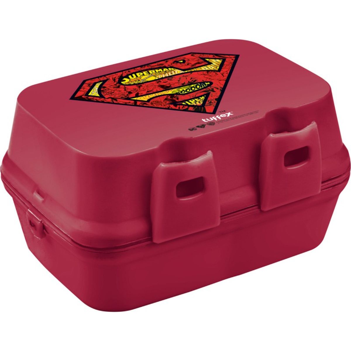 Cutie pentru sandwich , din plastic , 14 x 15 x 9.30 cm, Tuffex TP510/SUPERMAN, 1, hectarul.ro