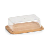 Hectarul - Cutie pentru unt, din bambus si plastic, 19 cm, Butter Dish Zeller