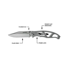 Cutit de buzunar EDC (everyday carry), pliabil , GERBER, Paraframe Fine Edge