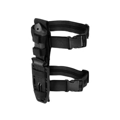 Cutit de supravietuire Gerber cu lama fixa zimtata si toc pentru picioare, lungimea lamei 12,3 cm, LMF II Infantry Fixed Blade, otel carbon 420HC, negru