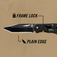 Cutit EDC (everyday carry) GERBER, Paraframe Mini Tanto Blk SE