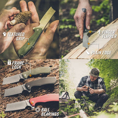 Cutit EDC (everyday carry) GERBER, pliabil, Asada