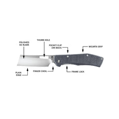 Cutit EDC (everyday carry) GERBER, pliabil, Micarta Blue