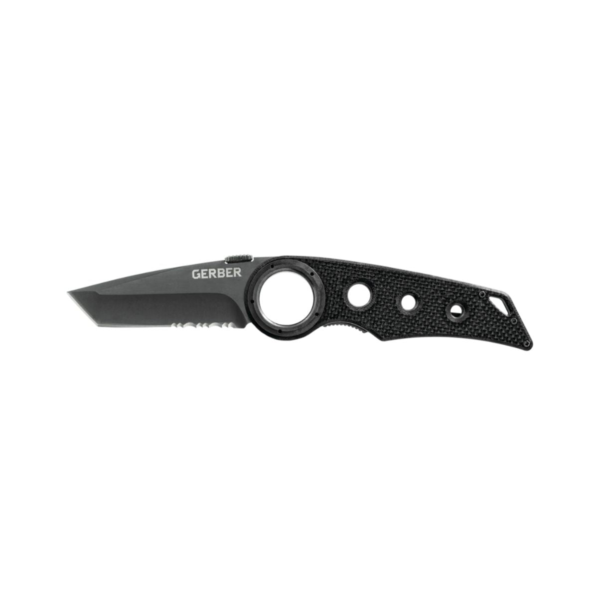 Cutit pliabil de buzunar Gerber cu clema de buzunar, lungime lama 7,6 cm, Remix Tactical Tanto, negru, 1, hectarul.ro