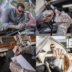 Cutit pliabil de buzunar Gerber, lungime lama 6,86 cm, Jukebox, Marble Design