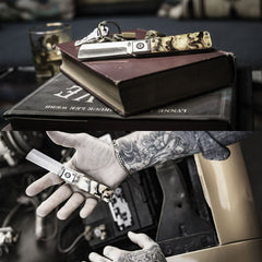 Cutit pliabil de buzunar Gerber, lungime lama 6,86 cm, Jukebox, Marble Design