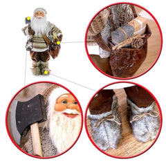 Decor de Craciun MagicHome, Mos Craciun cu topor, 61 cm