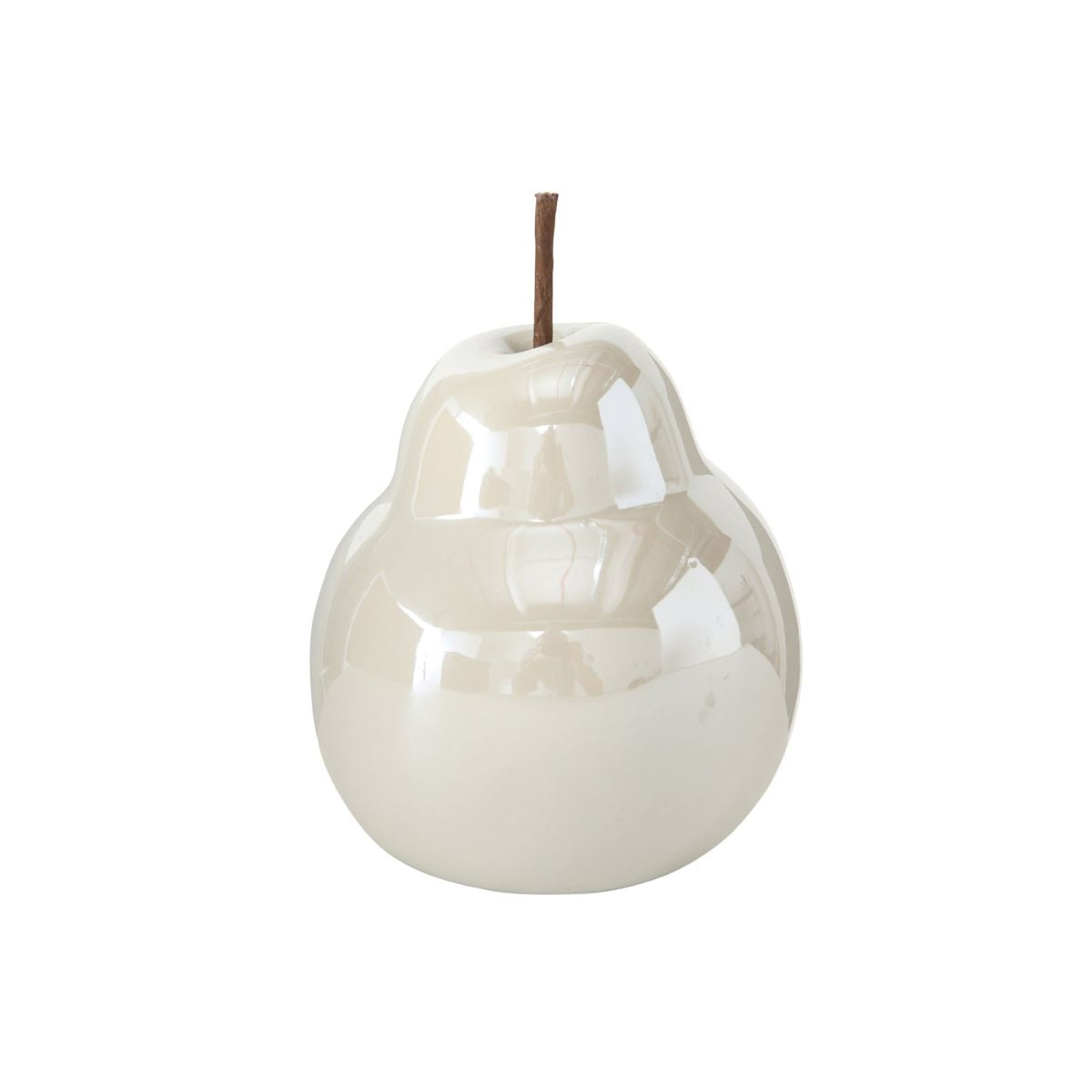 Decoratiune alba din ceramica 10/11 cm design para Perly Boltze, 1, hectarul.ro