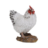 Hectarul - Decoratiune alba din polirasina 19 cm Gaina Standing Esschert Design