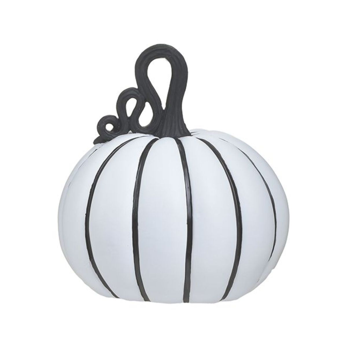 Decoratiune alba din polirasina dovleac 19X16X21 Inart, 1, hectarul.ro