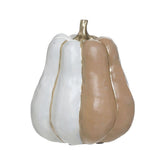 Hectarul - Decoratiune alb/bej din polirasina dovleac Φ11X13 Inart