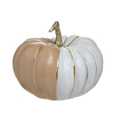 Hectarul - Decoratiune alb/bej din polirasina dovleac Φ16Χ13 Inart