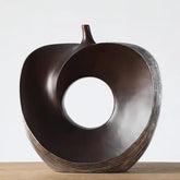 Hectarul - Decoratiune argintie si maro din polirasina 41.5 cm Yazhi