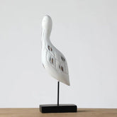 Hectarul - Decoratiune barza alba din polirasina 41 cm Yazhi