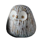 Hectarul - Decoratiune bufnita alba din polirasina 11 cm Yazhi