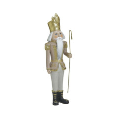 Decoratiune Craciun aurie din polirasina Nutcracker 42 cm Inart