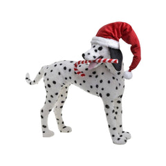 Decoratiune Craciun Catel Dalmatian , 63x23x57 cm, alb/negru, poliuretan