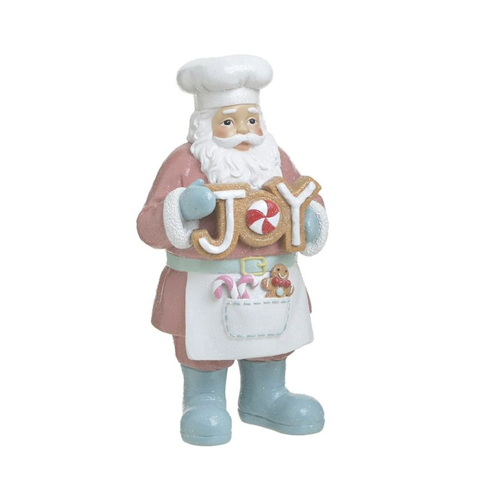 Decoratiune Craciun din polirasina Pink Santa Sweets 30 cm Inart, 1, hectarul.ro