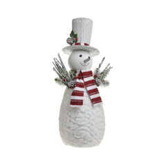 Decoratiune Craciun din spuma poliuretanica Om de zapada 24Χ13Χ40 cm Inart