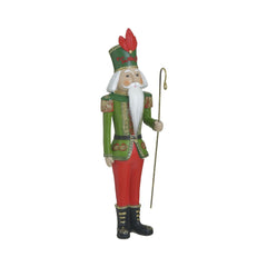 Decoratiune Craciun verde din polirasina Nutcracker 42 cm Inart