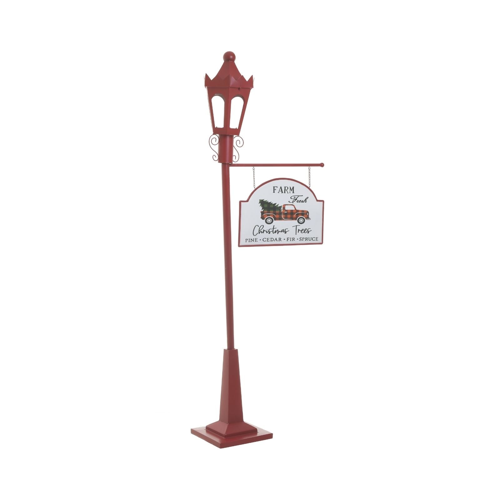Decoratiune de Craciun din metal, cu led, Lantern 153 cm Inart, 1, hectarul.ro