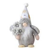 Hectarul - Decoratiune de Craciun, Gnom cu flori (el), 15x8x27 cm