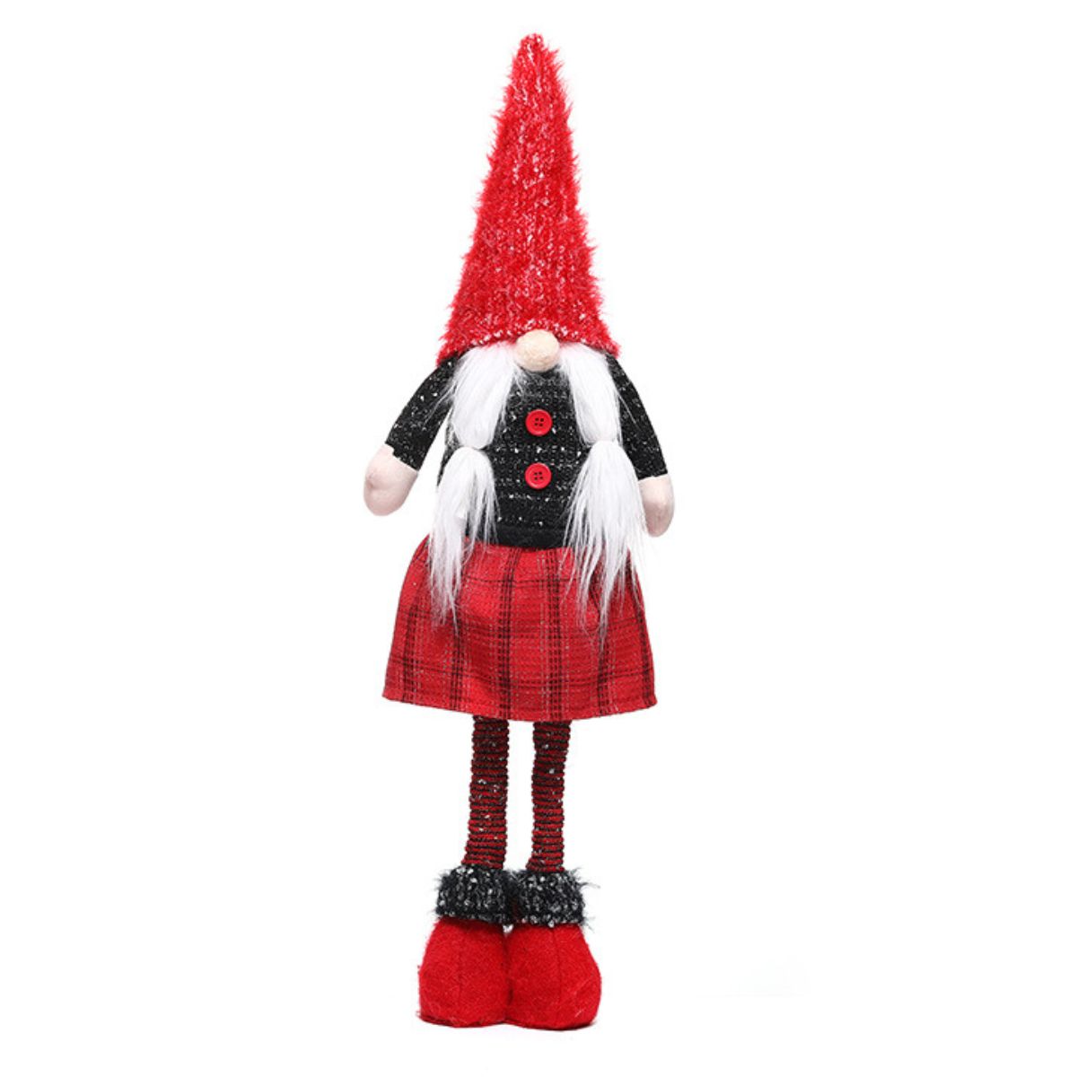 Decoratiune de Craciun, Gnom cu inaltime reglabila (M1), 62 cm, 1, hectarul.ro