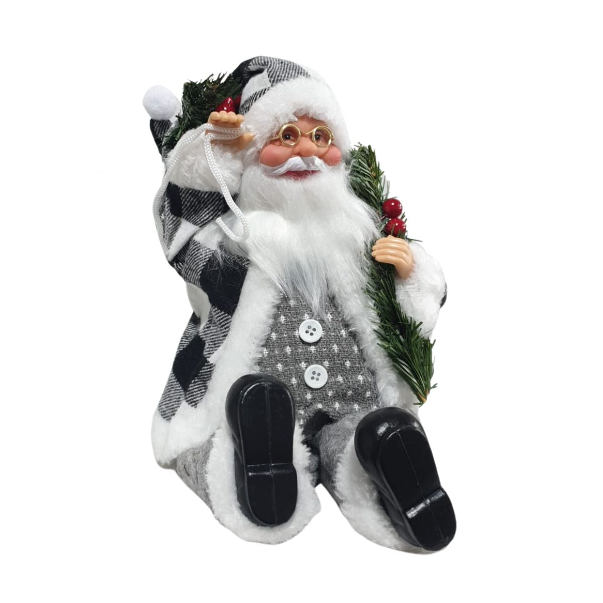 Decoratiune de Craciun, Mos Craciun (M6), 30x20 cm, 1, hectarul.ro