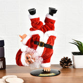 Hectarul - Decoratiune de Craciun, Mos Craciun cu susul in jos, 18x12x16,5 cm