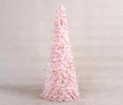 Decoratiune de Craciun Pom Pene MagicHome, roz, 24x60 cm