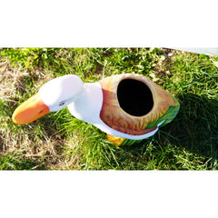 Decoratiune de gradina gasca cu ghiveci