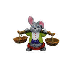 Decoratiune de gradina iepuras cu doua ghivece 1