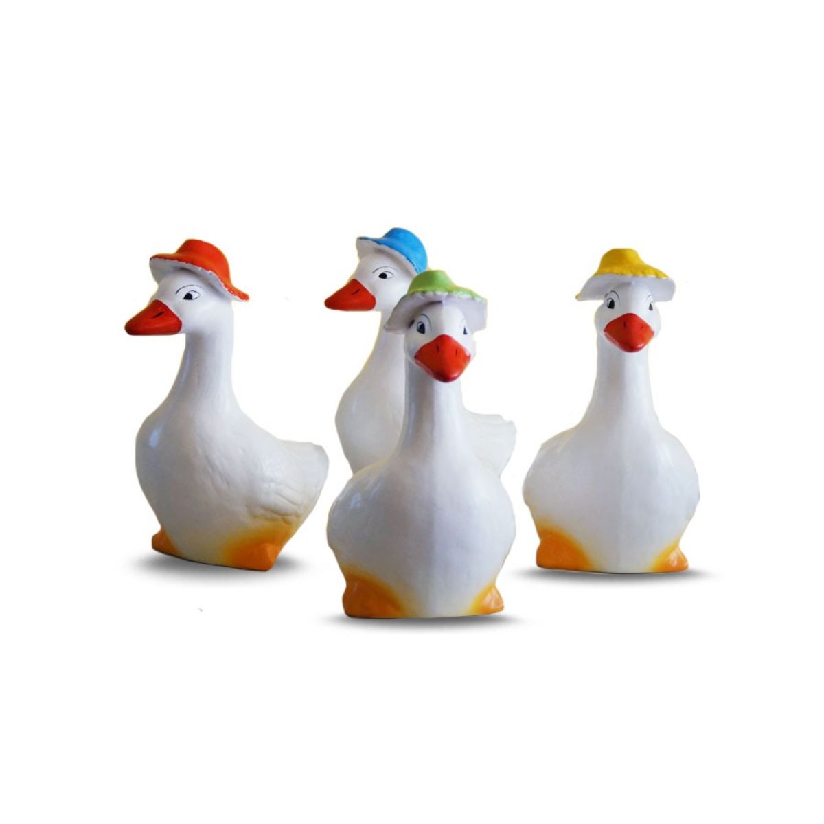 Decoratiune de gradina rata mica cu sapca, 1, hectarul.ro