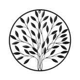 Hectarul - Decoratiune de perete neagra din metal Ø50 cm Tribeca Boltze