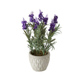 Hectarul - Decoratiune din plastic 32 cm lavanda in ghiveci Lavendel Boltze