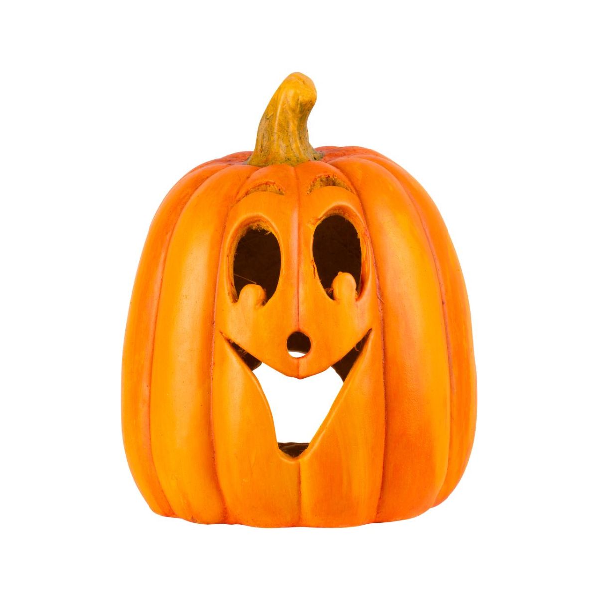 Decoratiune Dovleac MagicHome Nature, ceramica, 25x25x30 cm, portocaliu, 1, hectarul.ro