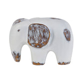 Hectarul - Decoratiune elefant alb din polirasina 12.5 cm Yazhi